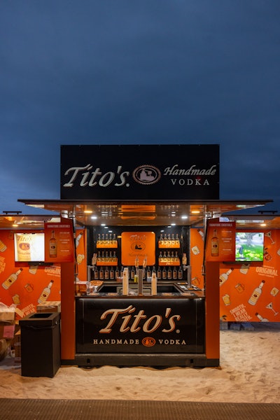 Tito’s Handmade Vodka brought a branded trailer bar, which included signature cocktails and Tito’s on tap.