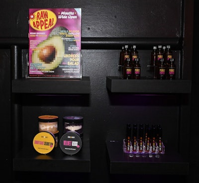 CookUnity food porn-themed magazines were on display.