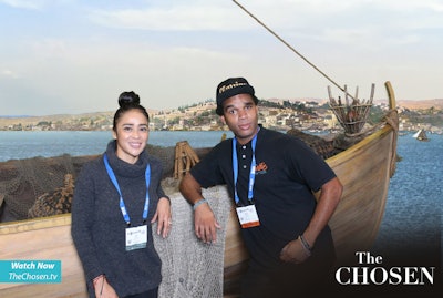 Yates once helped fit a 26-foot boat into a Selfie Station shot.