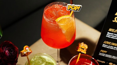 For an intimate, 25-person dinner for visual artist and graphic designer Cey Adams—held in partnership with Spotify and Google during Art Basel Miami Beach 2024—Abraham created these custom cocktail stir sticks that showcased elements from Adams' 'Departure 40' collection.