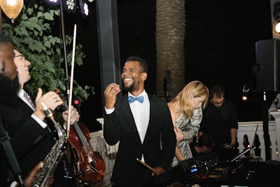 'We elevate events by integrating live musicians—whether it’s a saxophonist weaving through the crowd, a percussionist adding depth to the beats, or a violinist creating an unexpected moment of beauty,' Sloane says.