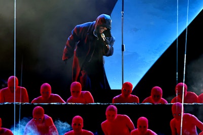 'We cannot let the laser designer/operator during The Weeknd's performance go unnoticed. Unsung hero!' added Dylan Shinholser, owner of entertainment company RedShoe Presents in Dallas.