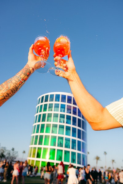 This past year at Coachella for Swell and Aperol, Torres put on her production boots and brought out models, styled them, and directed them on the lawn for lifestyle images.