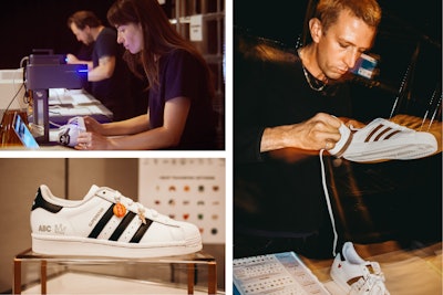 'People couldn’t get enough,' Ovadia says of this sneaker customization experience at a recent event in LA for 600 attendees.