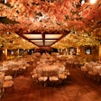 Guests at the viewing party enjoyed a seated meal under a canopy of lush leaves. Avenge Creative worked with vendors including Unmatched Lighting, Jackson Shrub Supply, Event Carpet Pros Inc., GifCube, Town & Country Event Rentals, and Stitch. See more: Golden Globes 2025: See Inside the Award Show, Plus How the Wildfires Are Affecting Other Hollywood Events