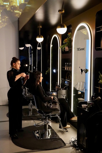 Visitors were able to stop by the TRESemmé Style Studios for complimentary styling appointments, a DIY hair accessory station, and a photo moment. The activation also featured the brand's new A-List Collection.
