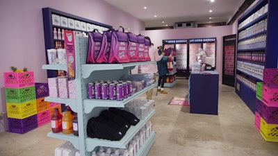 'Finding a venue that had enough space for both the store and the speakeasy was particularly important,' Goguen explained about the decision to use Ideal Glass Studios. She added that 'finding a venue big enough for both spaces that was completely customizable in an area that had significant foot traffic was a big challenge.'