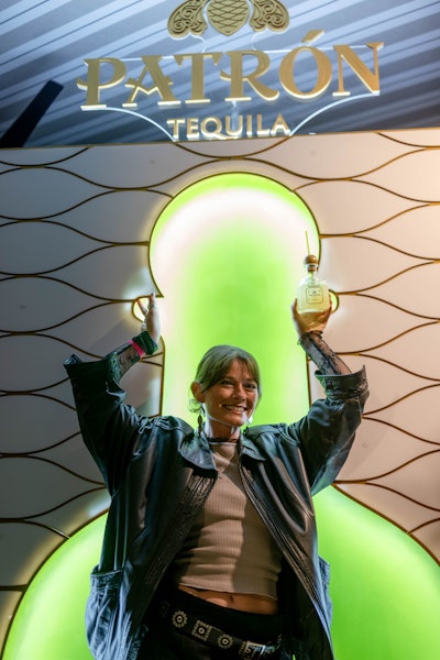 Attendees enjoyed various cocktails featuring brands from the Bacardí Limited portfolio, and Patrón Tequila’s mini bottles and illuminated signage offered an Instagrammable experience.