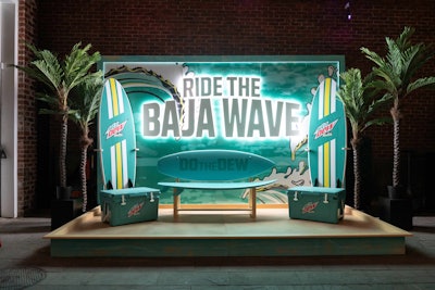 Barstool Sports' content house, which also had fabrication by Street Factory Media, featured an outdoor set that served as the backdrop for regularly scheduled programming, including Mostly Sports, The Yak, and The Rundown. All shows were streamed live on BarstoolSports.com.