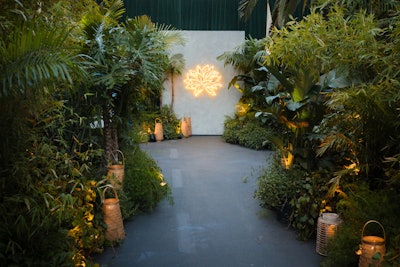 'One standout feature was the 40-foot-long walkway adorned with tropical plants native to Thailand,' said Absolom. 'We enhanced the atmosphere with sounds of the jungle, like birds and monkeys, engaging the guests' senses.'