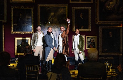 One of Steinfast's most memorable events is a progressive dinner he produced at the National Portrait Gallery in London for a financial client.