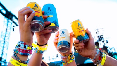 Athletic Brewing Company is working with more than 50 distributors in over 30 states to ensure that the brews are available at the concert venues.