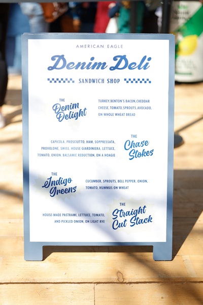Visitors could grab a free sandwich at the pop-up.