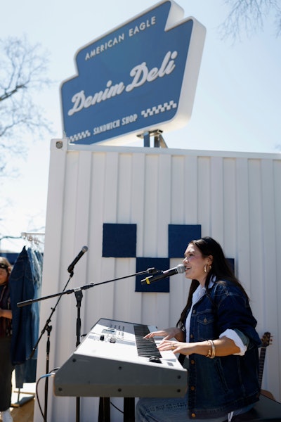 Country music singer Abby Anderson performed during the two-day pop-up.