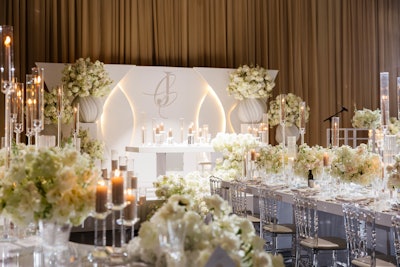 One of Brown's most memorable events? This glamorous yet cozy winter wonderland-inspired wedding for a professional athlete.