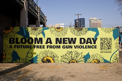 “Bloom a New Day” supported the “Lawsuit for Survival” filed by Global Action on Gun Violence on behalf of Manuel and Patricia Oliver, whose son Joaquin died in the Parkland school shooting. Additionally, Lush raised funds through sales of the Sonflower Bath Bomb, inspired by the Valentine’s Day flowers Joaquin brought to school for his girlfriend the day of the Parkland shooting. The event was conceptualized in house with support from Mecca Design.