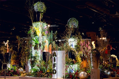 For the 2025 show, the Northeast chapter of the American Institute of Floral Designers presented 'Elysium in Chaos: A Garden Without Boundaries.' The concept was meant to explore the 'idea of paradise from ancient Greece, while using an unrestrained, maximalist approach,' the chapter shared on social media. A team of 32 floral artists from around the U.S. and England helped produce the exhibit.