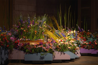 Eric Schellack of Arrange LLC, a full-service design company in Haddonfield, N.J., brought 'Thanks for the Meadow (The Future is the Past)' to the show floor this year. The concept was inspired by an NPR story about a couple who moved to a small Vermont town as the pandemic began and planted a flower meadow. 'What began as a simple act grew into a symbol of hope and interconnectedness,' the Arrange team shared at the show. 'The meadow proved that, sometimes, it's the smallest actions that can spark the most profound connections, reminding us of the power of nature and the possibilities of a more harmonious future.'