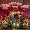 Robertson’s Flowers & Events scored the second-highest amount of points in the Floral category with its exhibit, 'Tending Our Roots.' The design takes inspiration from the proverb, 'One generation plants the trees; another gets the shade.” The 'tree of life' figure in the center is drawn from a real-world park in Singapore focused on sustainability and is meant to symbolize the efforts of the current generation in planting seeds for a future filled with environmental benefits. Beneath the canopy is a cityscape 'where our roots connect us through a common weave under the promise of a shared sunrise,' the Robertson's team shared on social media.