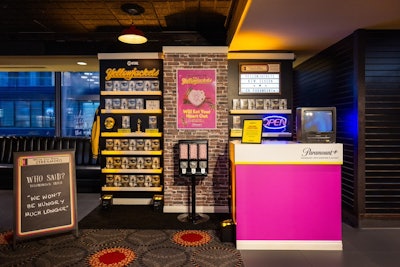 As a nod to the setting of the show, the screenings featured a '90s-era video store vignette, which was inspired by one of the characters on the show, Van Palmer, who runs her own retro video store as an adult.