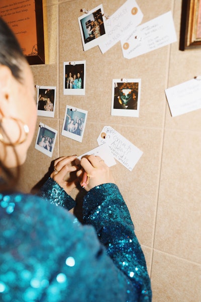 Along with a Polaroid station, guests could interact with an 'overrated/underrated' board to pin hot takes about the experiential event scene.