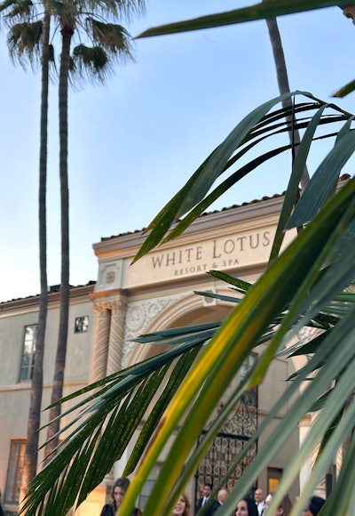 The Paramount Theatre was rebranded “White Lotus Resort & Spa” for the event. 'It was a first in Paramount's history to be rebranded,' pointed out Absolom.
