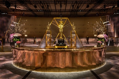 The event also featured set design and fabrication from Bill Ferrell Co., subfloor from Special Event Contractors, and rigging from Ricochet Rigging.