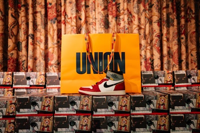 'Credit goes to Chris Gibbs and Union for designing yet another iconic sneaker collaboration with Jordan Brand,' said Curtis. 'The incredible design of the shoe had to be mirrored with a one-of-a-kind experience—and that would not have been possible without collaboration between Jordan Brand, Union, and the entire technical and production crew that ran this show behind the scenes that created a magical event.'