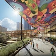 Austin's forthcoming convention center will feature outdoor event space in front of the ballroom and lobby.