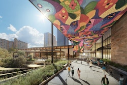 Austin's forthcoming convention center will feature outdoor event space in front of the ballroom and lobby.