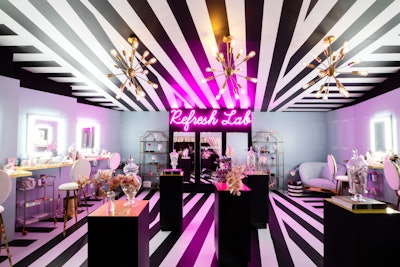 A glam station for hair/makeup touch-ups at an award show after-party? Genius. Following the Golden Globes in January 2020, Netflix stars and execs gathered in the Robinson-May Lot adjacent to The Beverly Hilton for a post-show party. The event, partly produced by Best Events, included a space dubbed the Refresh Lab, a partnership with Glossier and Moët where guests could get makeup touch-ups. See more: Golden Globes 2020: Event Design Ideas From the Weekend's Biggest Bashes