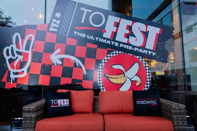 Guests were welcomed with bold Toronto-branded window graphics.