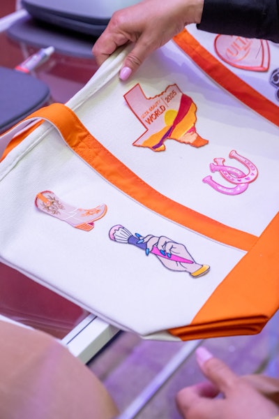At the Signature Studio, attendees could personalize totes or cowboy hats.