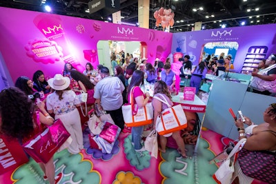 The event showcased over 195 beauty brands.
