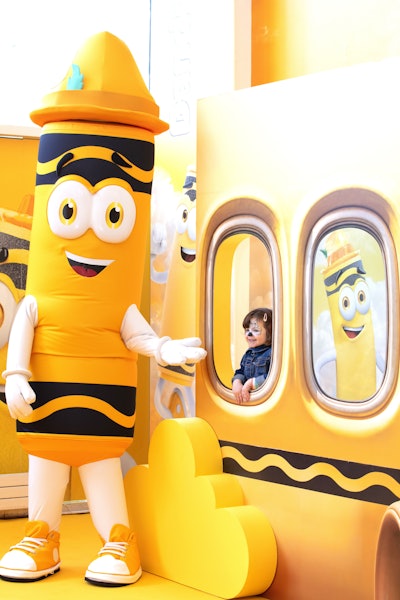 According to Crayola, Dan D. is an adventurous and creative character who loves to travel, make art, and engage in creative activities. He enjoys visiting places worldwide like Yellowstone National Park and Vineland, N.J., known as the Dandelion Capital of the World. He was on hand at a one-day pop-up event in Grand Central on April 4 in celebration of National Dandelion Day.