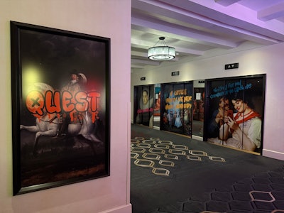 Over 16 elevators were wrapped inside and outside with whimsical images. Edgefactory partnered with the hotel's in-house FedEx center to print the images.