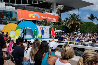 On Opening Day presented by Bakerly, a fan-free event, Lacoste hosted a fashion show debuting the tournament’s latest collection.