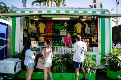 The Le Club Lacoste pop-up gave shoppers the opportunity to purchase exclusive merchandise.