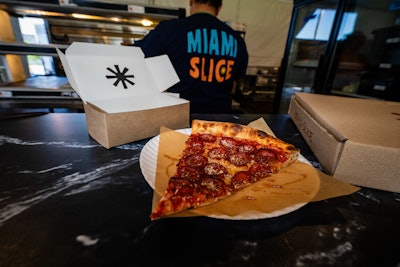 Miami Slice made its first appearance at the Miami Open as a new vendor serving its signature artisan New York-style slices.