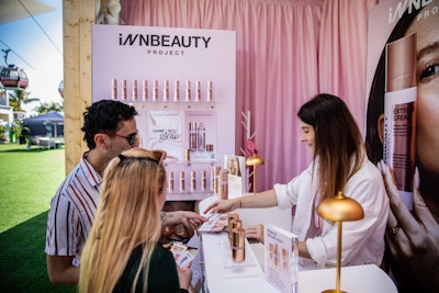 Innbeauty Project educated passersby on its clean beauty skincare and gave guests a chance to spin the wheel for prizes, including a special-edition Miami Open canvas tote.