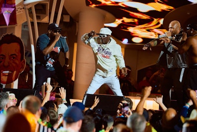 The event, which was produced by live events and experiential company Medium Rare, was headlined by Flo Rida, Valentino Kahn, and surprise guest Flavor Flav, and featured branded experiences by NÜTRL, Bud Light, and Seagram’s Escapes Spiked.