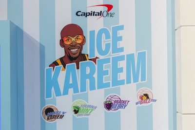 They could also grab a scoop of Cookies N’ Kareem or Tourna-Mint Chocolate Chip at the Ice Kareem Shoppe—all nods to the Capital One commercials that aired throughout the tournament.
