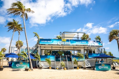 Corona and Corona Sunbrew's Activation at Tortuga Music Festival 2025