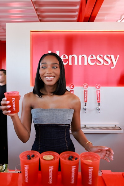 Normani also stopped by to guest bartend.