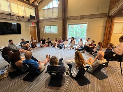 Zapolin coordinates with groups when it comes to selecting the retreat's location.