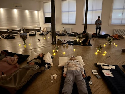 Zapolin typically starts his retreats with hapé, a ceremonial tobacco, followed by a “mushroom” hike the next morning (the type of mushroom depends on the location) and then a group ketamine treatment with the help of a doctor.