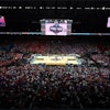 Once again, GoVision’s large-scale video displays were on site at the tournament, including the center-hung hexagon screen suspended over the Alamodome court in San Antonio. The eight-sided video screen comprises nearly 1,000 LED panels and weighs more than 42,200 pounds.