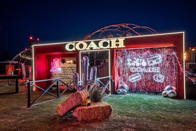 Coach joined NYLON as the exclusive fashion sponsor of Desert Disco. Partygoers showed off their looks in a rodeo-themed photo stable, and could also select a unique Coach bag charm that represented their personal style.