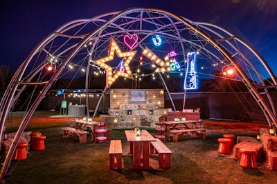 Sally Hansen hosted an exclusive nail experience at NYLON Desert Disco. Nail artists created festival-proof manicures in a variety of shades, from iridescent finishes to ​bold sunset hues, using Perfect Press-on nails and Miracle Gel's Desert Oasis Collection. Guests chose from a variety of honky-tonk nail-art designs and colors. A curated nail lounge also accompanied the experience.