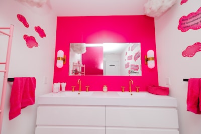 First Response and eos turned the bathrooms into empowering hubs with period education.